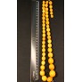 Antique natural baltic amber landscape beads necklace